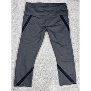 Fabletics Women Charcoal Grey Athletic Capris‎ Leggings Pants Size M